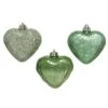 Lot De 6 Coeurs De Noël à Suspendre Alpine Vert Sauge -Village de Noel boite transp a 6 coeur incassable l3 50 w6 00 h6 00cm vert sauge 100366 1623683053