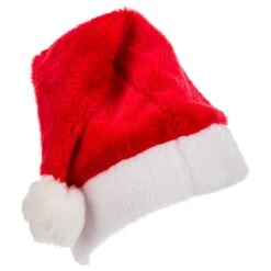 Bonnet De Père Noël Pour Adulte Rouge