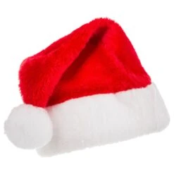 Bonnet De Père Noël Pour Enfant Rouge