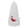 Bougie LED Sapin Et Père Noël Blanc -Village de Noel bougie led sapin creuse 20cm blanc d 10 5 x h 20 5 cm 129424 1688998759