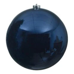 Boule De Noël (D140 Mm) Alpine Bleu Nuit