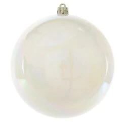 Boule De Noël (D200 Mm) Alpine Blanc Irisé