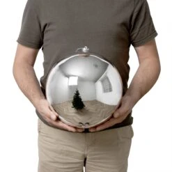 Boule De Noël (D250 Mm) New Alpine Argent