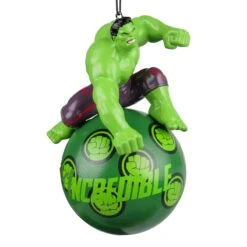 Boule De Noël (D130 Mm) Disney Hulk Vert