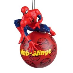 Boule De Noël (D130 Mm) Disney Spiderman Rouge