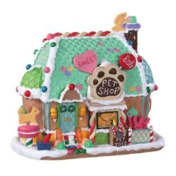 Village De Noël Lemax à Piles Lumineux Boutique De Confiserie