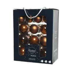 Lot De 26 Boules De Noël (D70 Mm) (D60 Mm) (D50 Mm) Cristal Cannelle