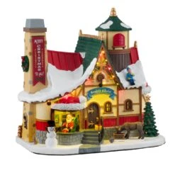 Village De Noël Lemax Lumineux Et Musical Chalet Du Père Noël