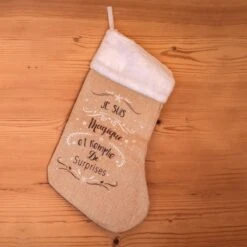 Chaussette De Noël Jute Magique