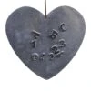 Coeur De Noël à Suspendre Alphabet Gris