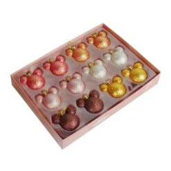 Coffret De 12 Boules De Noël (D30 Mm) Mini Mickey Multicolore