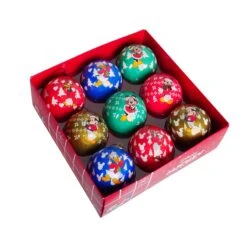 Coffret De 9 Boules De Noël (D75 Mm) Disney Mickey Multicolore -Village de Noel coffret de 9 boules mickey 75 mm 131231 1691047671