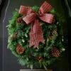 Couronne De Noël Décoré Noeud Tartan D50 Cm -Village de Noel couronne de no l d cor e noeud tartan d50 cm 85505 1628503425