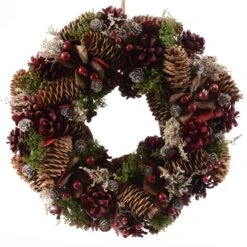 Couronne De Noël Décorée Pompin