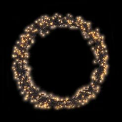Couronne De Noël Lumineuse 400 LED Blanc Chaud