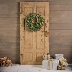 Couronne De Noël Lumineuse Trondheim D60 Cm Blanc Chaud -Village de Noel couronne de no l lumineuse trondheim blanc chaud 102346 1648119311