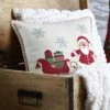 Coussin Noël Carré (40 Cm) Malicieux Ecru -Village de Noel coussin 40 cm malicieux ecru 120388 1669283247