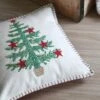 Coussin Noël Carré (40 Cm) Malicieux Vert