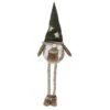 Lutin De Noël Capucine à Jambes Téléscopiques Gris H90 Cm -Village de Noel d coration gnome mod a 129785 1690201415