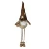 Lutin De Noël Capucine à Jambes Téléscopiques Marron H90 Cm -Village de Noel d coration gnome mod b 129786 1690201447