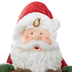 Grand Père Noël Elliot Lumineux -Village de Noel deco ceram led pn pancarte h70cm 70326 2