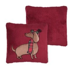Coussin De Noël Carré (45 Cm) Douillet Rouge 10 Coussin De Noël Carré (45 Cm) Douillet Rouge -Village de Noel douillet coussin 45x45 rouge 131357 1695116802
