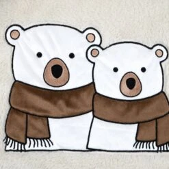 Plaid De Noël (150 Cm) Douillet Ecru -Village de Noel douillet plaid 130x150 ecru 131358 1695116717