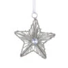 Etoile De Noël à Suspendre Silvia Argent -Village de Noel etoile de noel silvia argent 63337