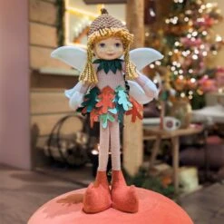 Fée De Noël Mélusine 53 Cm Rose