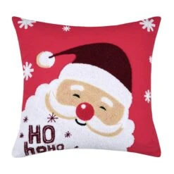 Coussin De Noël Carré (45 Cm) Falala Rouge