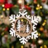 Flocon De Noël à Suspendre Renne Blanc -Village de Noel flocon de no l suspendre renne blanc 115228 1681910655