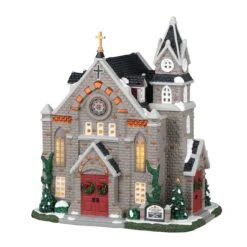 Village De Noël Lemax Lumineux Eglise St Luke