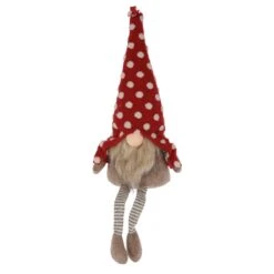 Lutin De Noël Victor Rouge H50 Cm