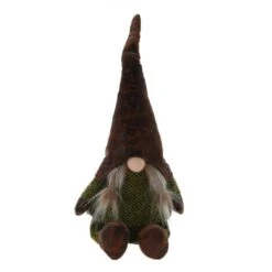 Lutin De Noël Hector Marron H50 Cm