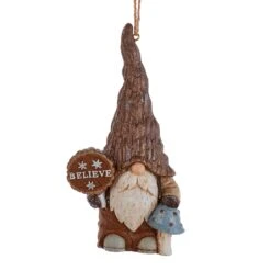 Lutin Believe De Noël à Suspendre Marron