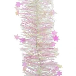 Guirlande De Noël Etoilée Blanc Irisé