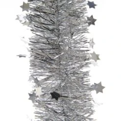 Guirlande De Noël (D10 Cm) étoilée Alpine Argent