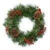Couronne De Noël Baies Et Pommes De Pin -Village de Noel ipswich wreath snowy natural detail pinecones 115210 1653036812