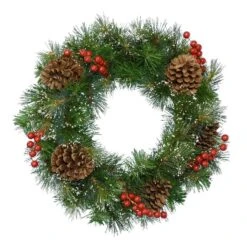 Couronne De Noël Baies Et Pommes De Pin