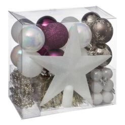 Kit De Décoration De Sapin De Noël Aspen Violet