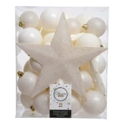 Kit De Décoration De Sapin De Noël Novae Blanc Laine