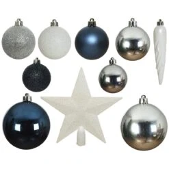 Kit De Décoration De Sapin De Noël Novae Multi Blanc