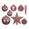 Kit De Décoration De Sapin De Noël Novae Vieux Rose -Village de Noel kit de d coration de sapin de no l novae vieux rose 84959 1659355587