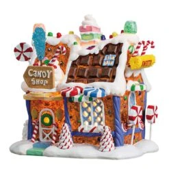 Village De Noël Lemax à Piles Lumineux Magasin De Bonbons