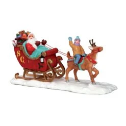 Personnages Lemax Le Traîneau Du Père Noël