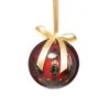 Lot De 12 Boules De Noël (D75 Mm) Soir De Noël Rouge -Village de Noel lot de 12 boule de noel imprime 75mm soir noel 117064 1654158787