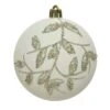 Lot De 12 Boules De Noël En Verre (D80 Mm) Brancia Blanc Laine -Village de Noel lot de 12 boule incassable a paillettes a perles dia8 00cm blanc laine 101803 1623936635