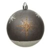 Lot De 12 Boules De Noël (D80 Mm) Venus Gris -Village de Noel lot de 12 boule incassable etoiles dia8 00cm gris chaud 101479 1624020130