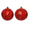 Lot De 12 Boules De Noël (D80 Mm) Magma Rouge -Village de Noel lot de 12 boule incassable rouge noel 129131 1686044099