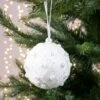 Lot De 12 Boules De Noël (D80 Mm) Biwa Blanc -Village de Noel lot de 12 boules de no l d80 mm biwa blanc 62668 1648042282